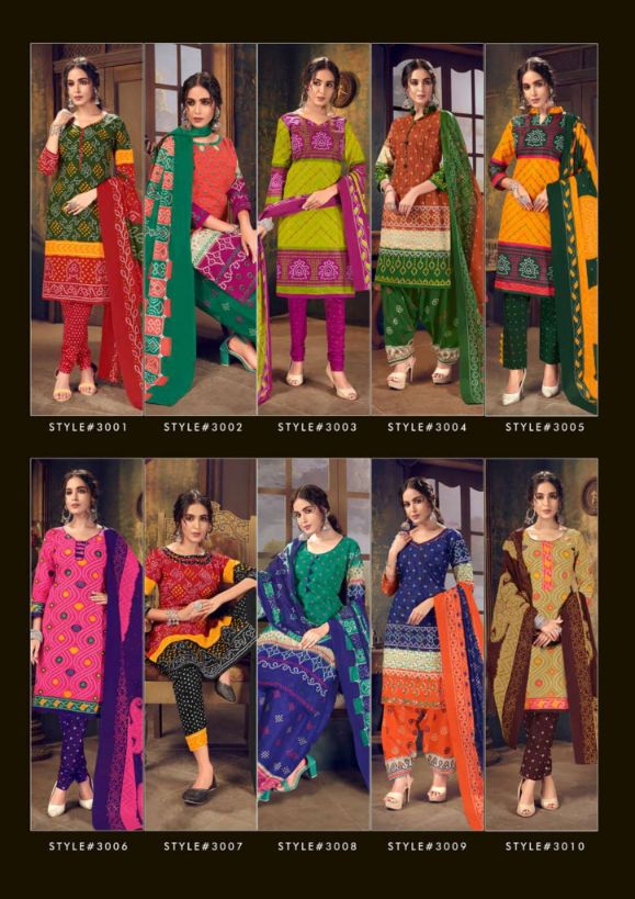 Js Priya Bandhej 3 Casual Daily Wear Cotton Printed Dress Material Collection